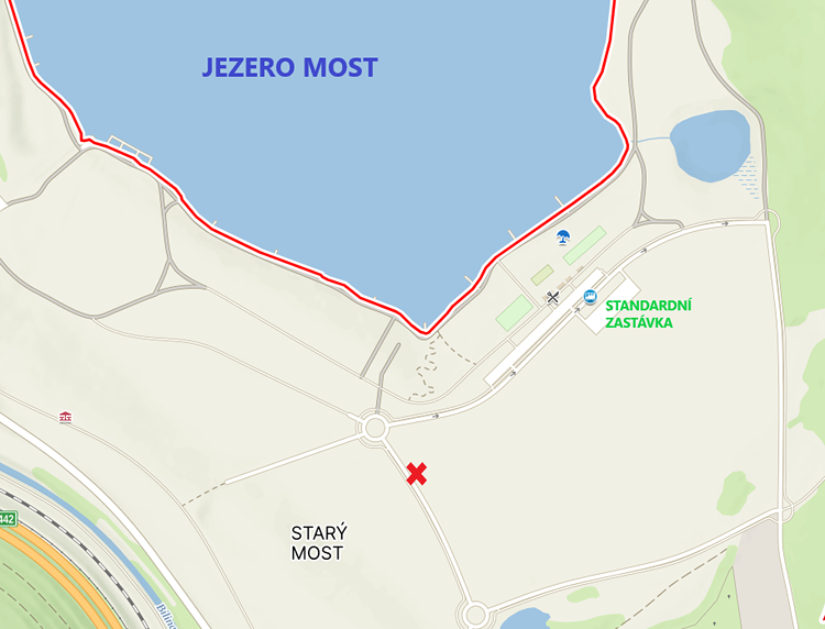 zastávka Jezero Most